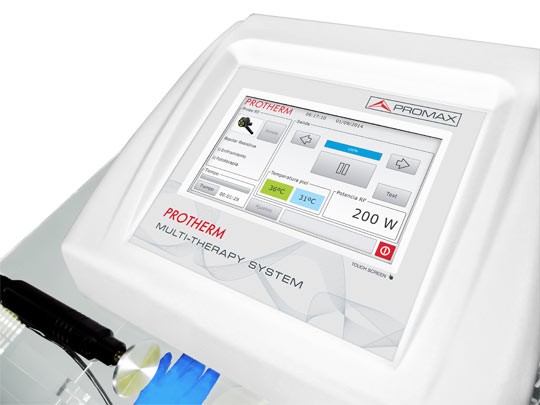 Vista en detalle del sistema multiterapia PROTHERM